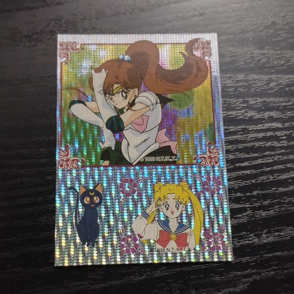 Sailor Moon 1998 Trading Sticker Card PRISM JPP/Amada Toei RARE - Picture 1 of 2